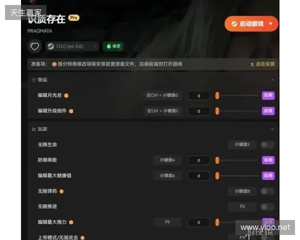 《识质存在》修改器推荐 生命弹药攻击编辑 无限月光丝升级组件